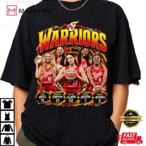 Caitlin Clark Indiana Fever Warriors Basketball Team Sports T Shirt (4)