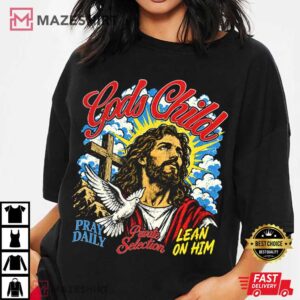 Gods Child Vintage Jesus Christian Faith 90s T Shirt (4)