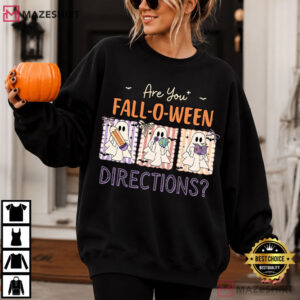 Halloween Teacher Ghost Are You Fall O Ween Directions Funny T Shirt (4)