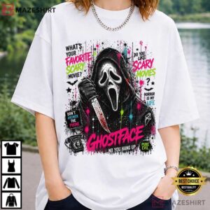 Halloween Scream Ghostface Scary Movie Horror T Shirt (1)