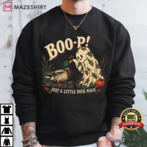 Boo P Ghost Duck Camo Ghost And Mallard Funny Halloween T Shirt (4)