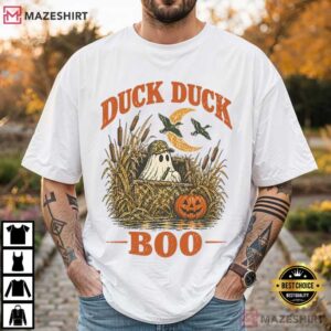 Duck Duck Boo Funny Duck Hunting Halloween Waterfowl Hunter T Shirt (1)