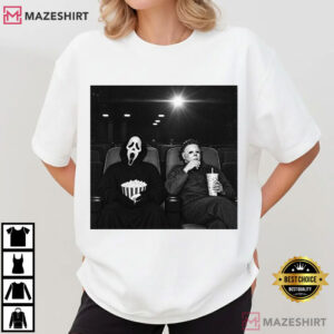 Ghostface Michael Myers Horror Movie Retro Slasher T Shirt (1)