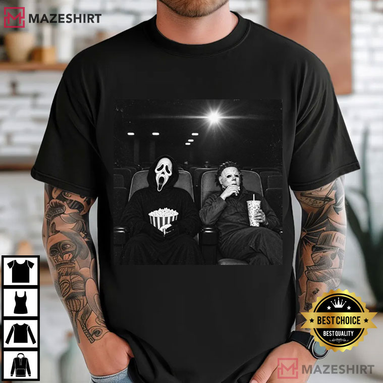 Ghostface Michael Myers Horror Movie Retro Slasher T-Shirt Ghostface Michael Myers Horror Movie Retro Slasher T-Shirt