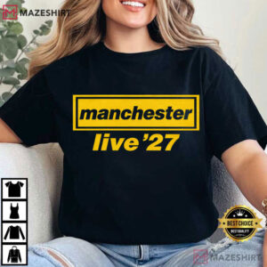 Oasis Inspired Manchester Live'27 Music T Shirt (4)