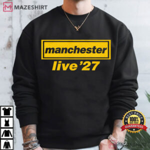 Oasis Inspired Manchester Live'27 Music T Shirt (2)