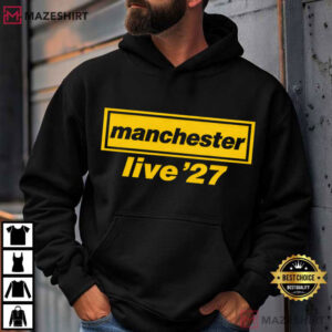 Oasis Inspired Manchester Live'27 Music T Shirt (3)