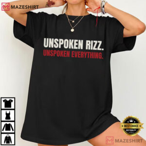 Unspoken Rizz Funny Gen Z Meme Introvert Humor T Shirt (1)