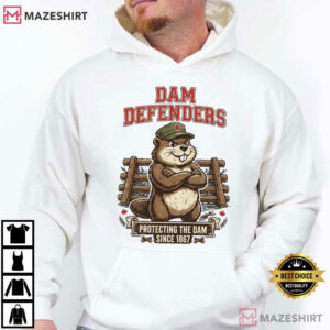 Dam Defenders Funny Beaver Canadian Army Cap T Shirt (3)