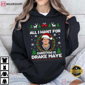All I Want For Christmas Is Drake Maye Funny Patriots Football T Shi (4)