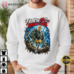 Halloween Friday The 13th Part VI Jason Lives Vintage Horror Movie T Shirt (3)