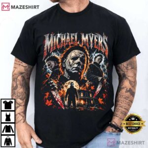 Horror Movie Michael Myers Halloween Horror Thriller T Shirt (1)