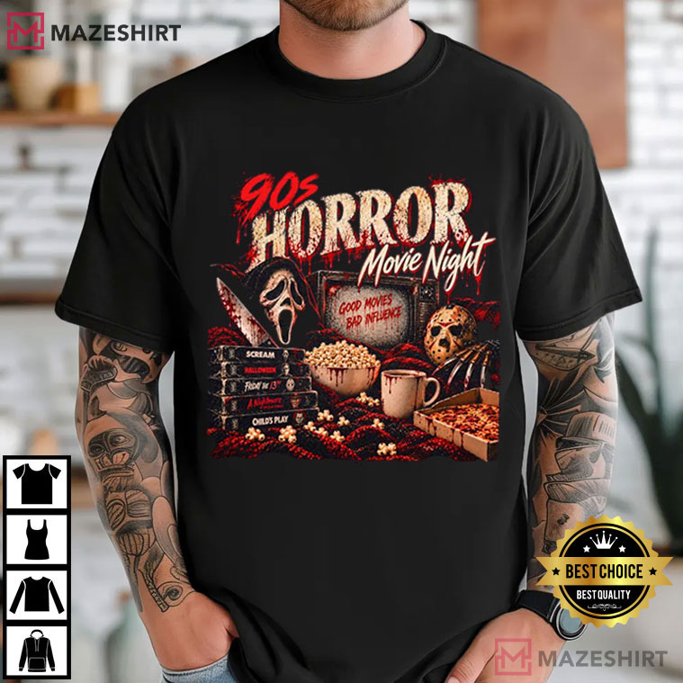 Horror Movie 90s VHS Slasher Spooky Halloween T-Shirt Horror Movie 90s VHS Slasher Spooky Halloween T-Shirt