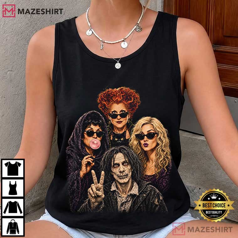 Halloween Hocus Pocus Sanderson Sisters Portrait Selfie T-Shirt Halloween Hocus Pocus Sanderson Sisters Portrait Selfie T-Shirt