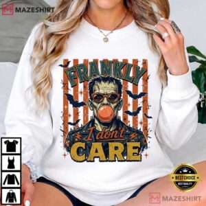 Frankly I Dont Care Slogan Halloween Monster Bubblegum T Shirt (3)