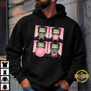 Frankenstein Bubble Gum Funny Monster Halloween Horror T Shirt (4)