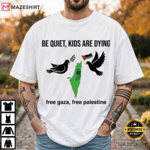 Free Palestine Peace Dove Gaza Map Human Rights Activist Protest T Shirt (1)