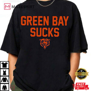 Green Bay Sucks With Bear Head T Shirt (4)