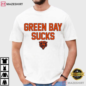 Green Bay Sucks With Bear Head T Shirt (1)