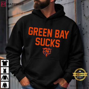 Green Bay Sucks With Bear Head T Shirt (2)