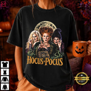 Hocus Pocus Sanderson Sisters Halloween Witch Vintage T Shirt (4)