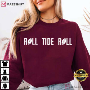 Alabama Crimson Tide Roll Tide Roll Game Day Football T Shirt (2)