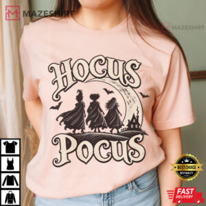 Halloween Hocus Pocus Portrait Sanderson Sisters Witches T Shirt (1)