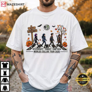 Disney Worlds Descendants Zombies Camp Rock Halloween T Shirt (3)