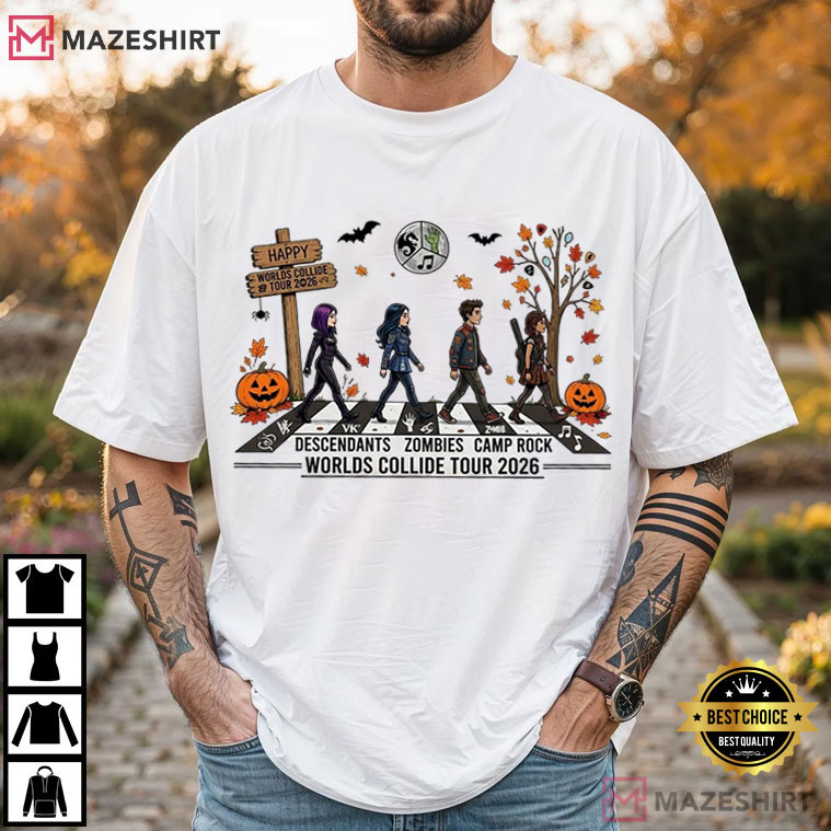 Disney Worlds Descendants Zombies Camp Rock Halloween T-Shirt Disney Worlds Descendants Zombies Camp Rock Halloween T-Shirt
