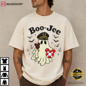 Boo Jee Ghost Captain Nautical Halloween T Shirt (4)