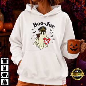 Boo Jee Ghost Captain Nautical Halloween T Shirt (2)