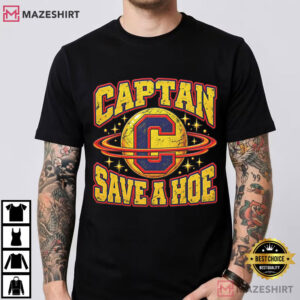 Captain Save A Hoe Retro Space Squad T-Shirt