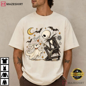 Jack Skellington Zero Dog Boop Halloween Nightmare Before Christmas T Shirt (4)