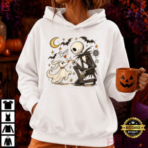 Jack Skellington Zero Dog Boop Halloween Nightmare Before Christmas T Shirt (2)