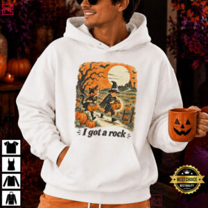I Got A Rock Vintage Halloween Funny Trick Or Treat T Shirt (4)