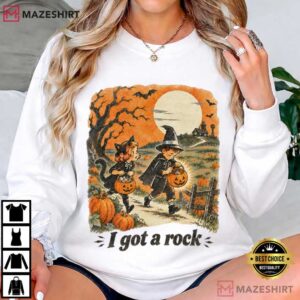 I Got A Rock Vintage Halloween Funny Trick Or Treat T Shirt (3)