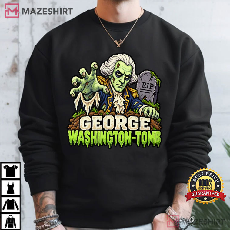 George Washing Tomb Halloween History Spooky T-Shirt George Washing Tomb Halloween History Spooky T-Shirt