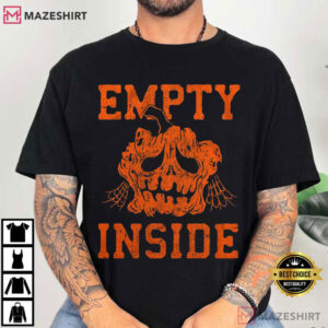 Empty Inside Funny Halloween Jack O Lantern Pumpkin T Shirt (1)