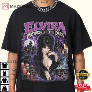 Elvira Mistress Of The Dark Vintage Horror Movie Spooky Halloween T