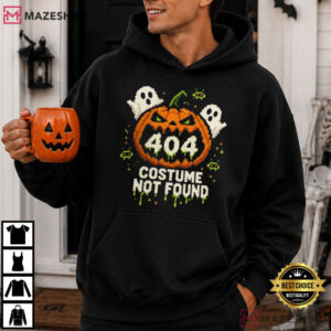Pixel Pumpkin 404 Halloween Costume Ghost Spooky T Shirt (4)