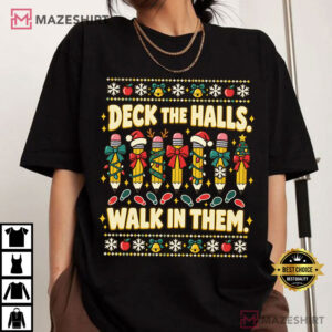 Teacher Ugly Christmas Sweater Funny Xmas Gift T Shirt (1)