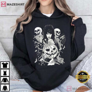 Halloween Elvira Mistress Of Dark October Witch Vintage T Shirt (3)