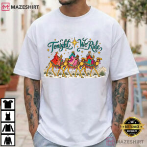 Christmas Religious Tonight We Ride Christian Funny T Shirt (2)