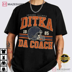 Ditka Da Coach Chicago Illinois 1985 Football Vintage T Shirt (1)