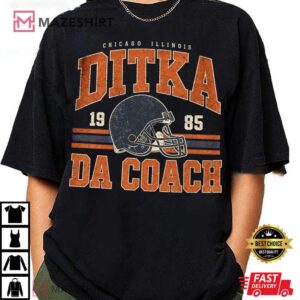 Ditka Da Coach Chicago Illinois 1985 Football Vintage T Shirt (2)