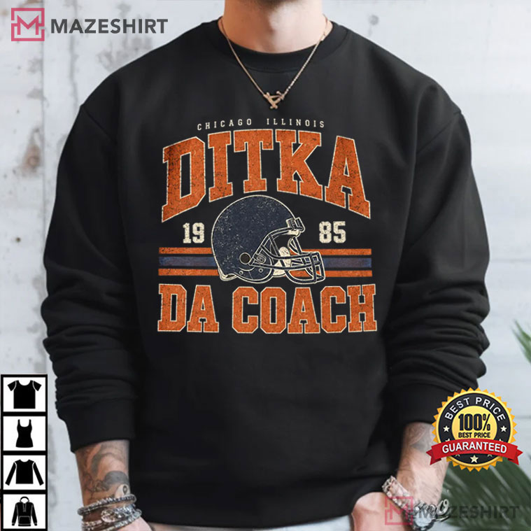 Ditka Da Coach Chicago Illinois 1985 Football Vintage T-Shirt Ditka Da Coach Chicago Illinois 1985 Football Vintage T-Shirt