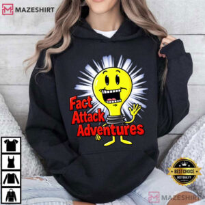 Fact Attack Adventures Funny Light Bulb T Shirt (4)