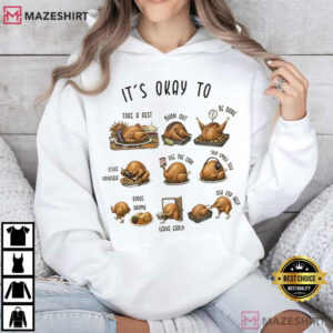 Turkey Funny Thanksgiving Mental Health Fall T Shirt (4)