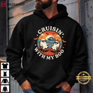 Halloween Cruisin' With My Boo Couples Cruise Vacation T Shirt (2)