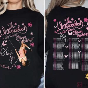 Olivia Rodrigo Unraveled Tour 2026 A Girl So In Love T Shirt (2)